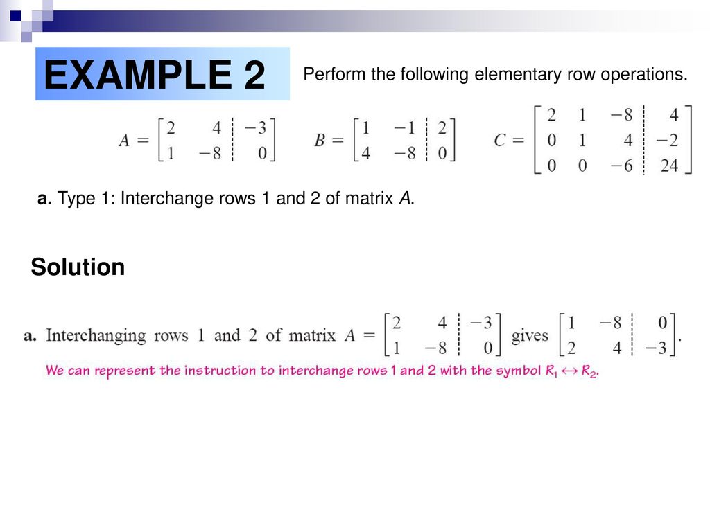 Solving Systems of Equations Using Matrices ppt download